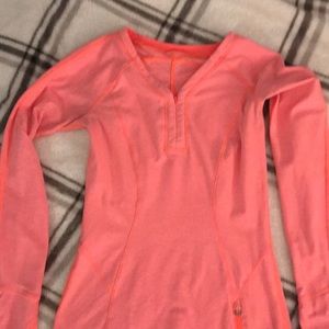 Lululemon Orange Long Sleeve Shirt
